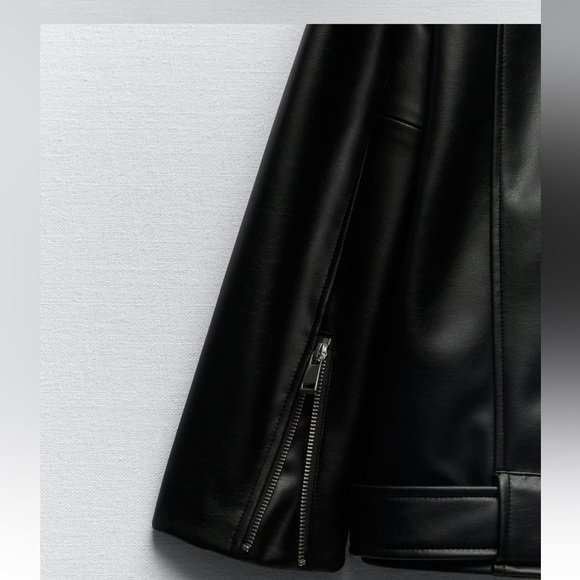 Brand New Zara Oversize Faux Leather Jacket, size M - Picture 6 of 8